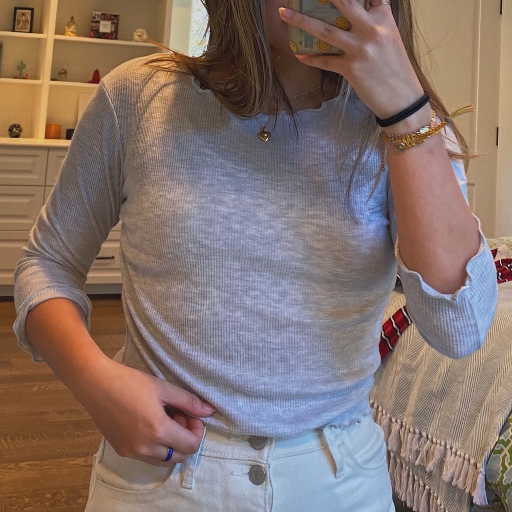 brandy melville gray long sleeve